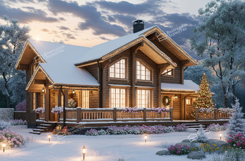 Дом из профилированного бруса VZ-413