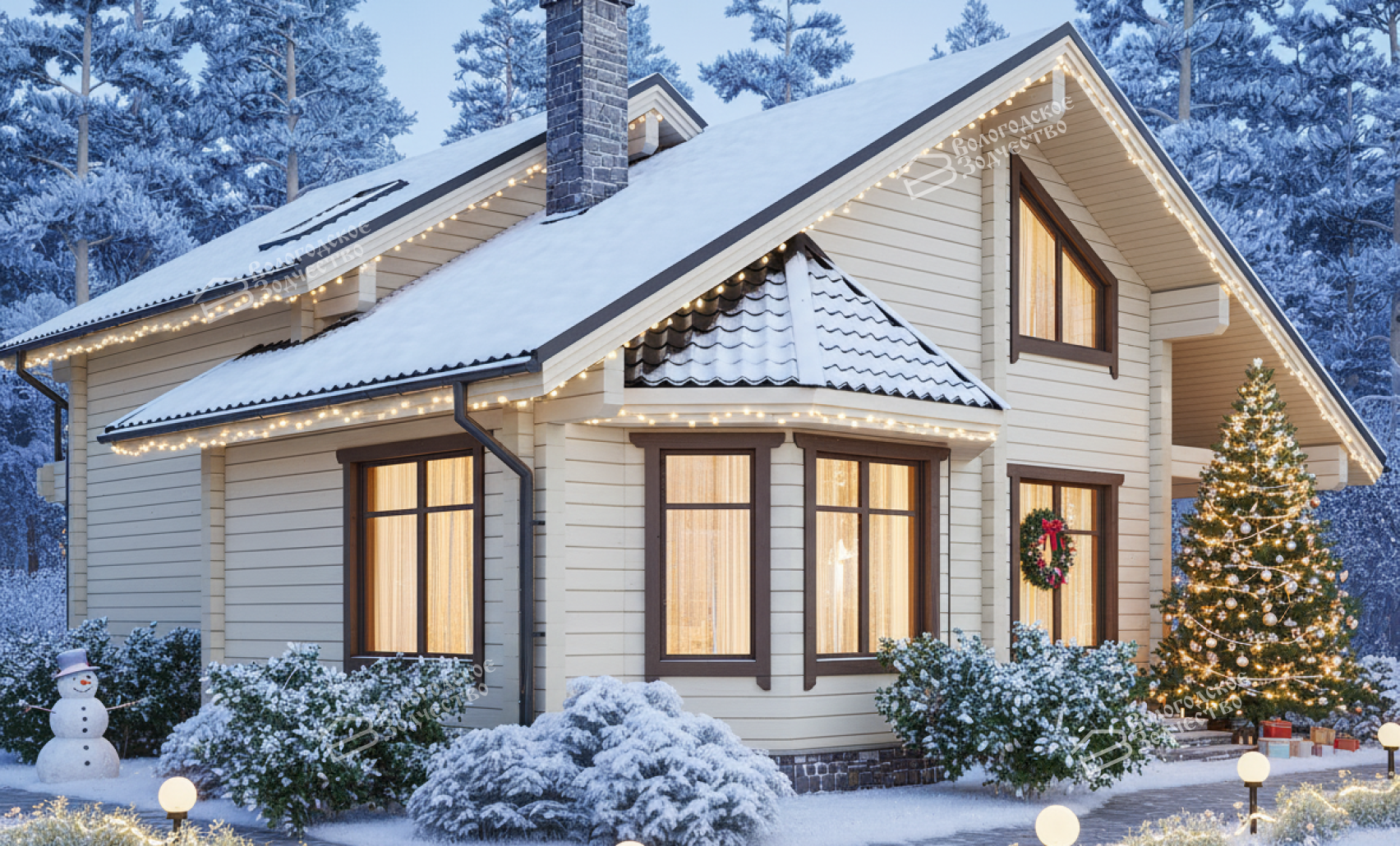 Дом из профилированного бруса VZ-414