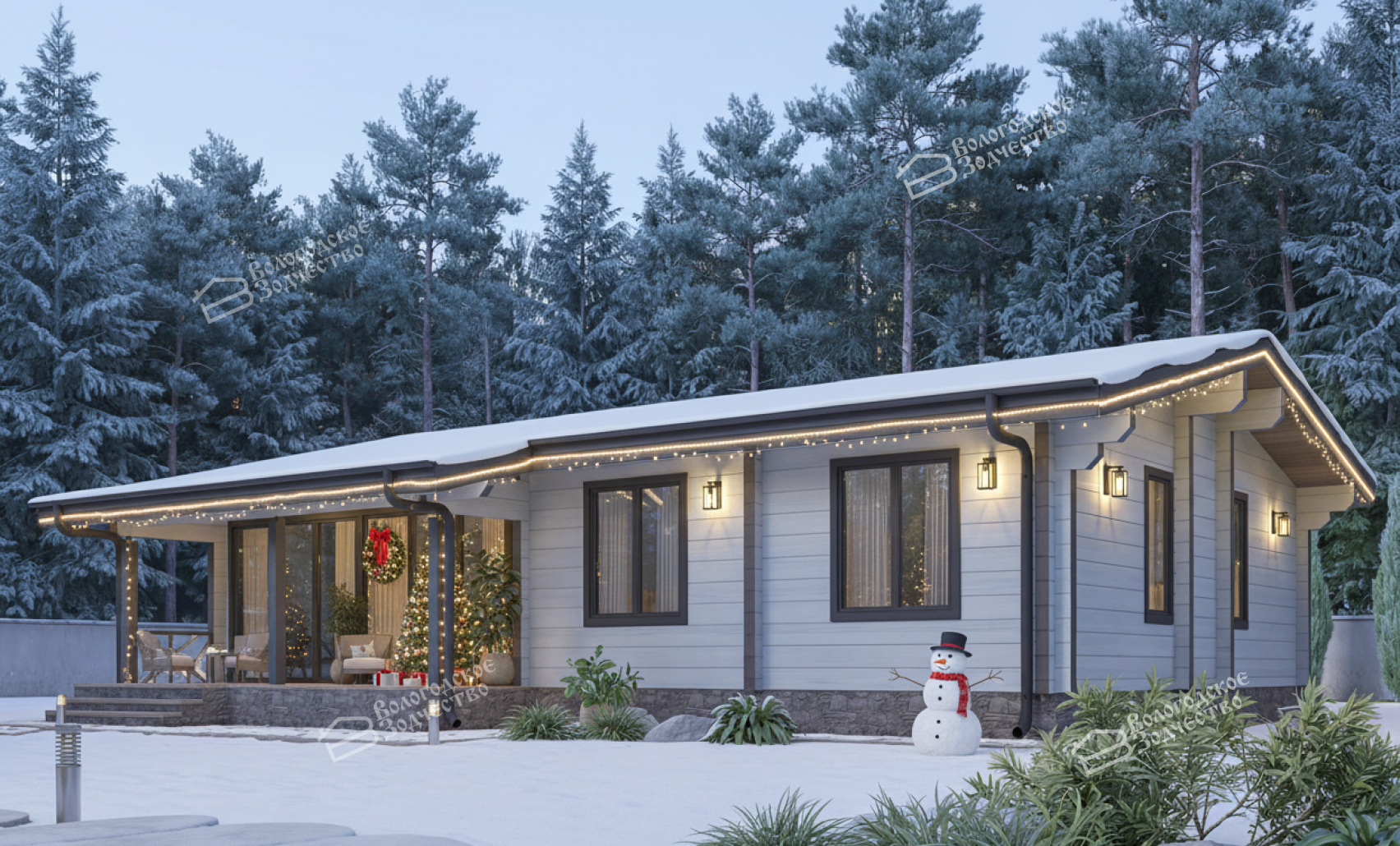 Дом из профилированного бруса VZ-415