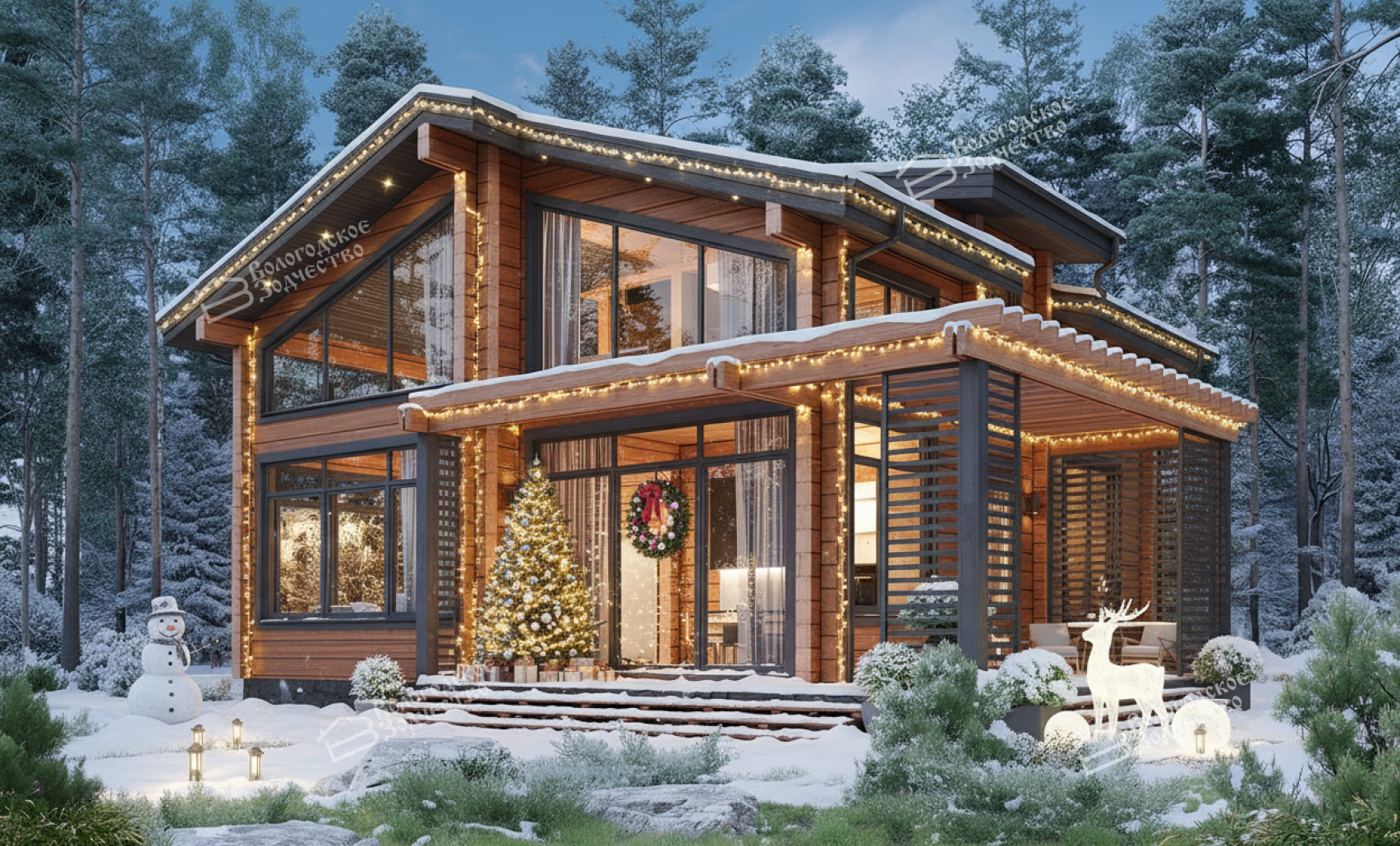 Дом из клееного бруса VZ-420