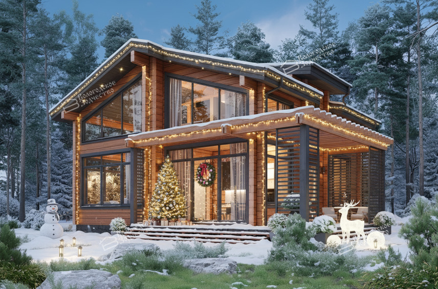 Дом из клееного бруса VZ-420