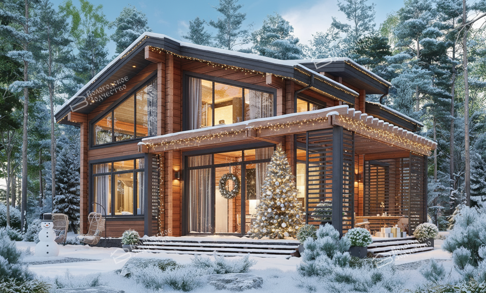 Дом из профилированного бруса VZ-420