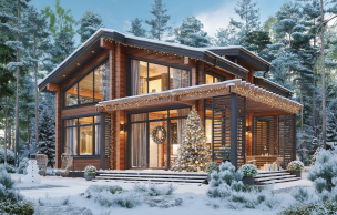Дом из профилированного бруса VZ-420