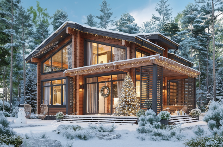 Дом из профилированного бруса VZ-420