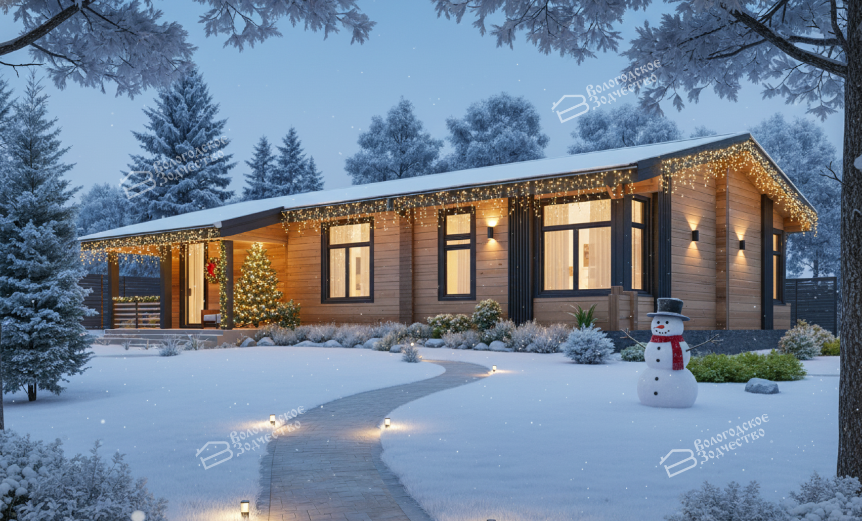 Дом из профилированного бруса VZ-423