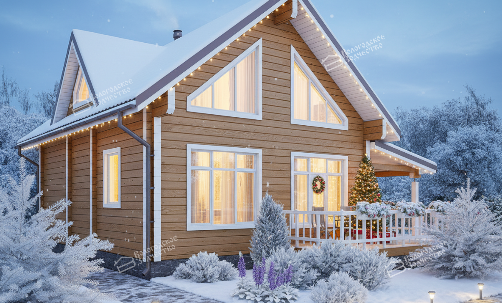 Дом из профилированного бруса VZ-425