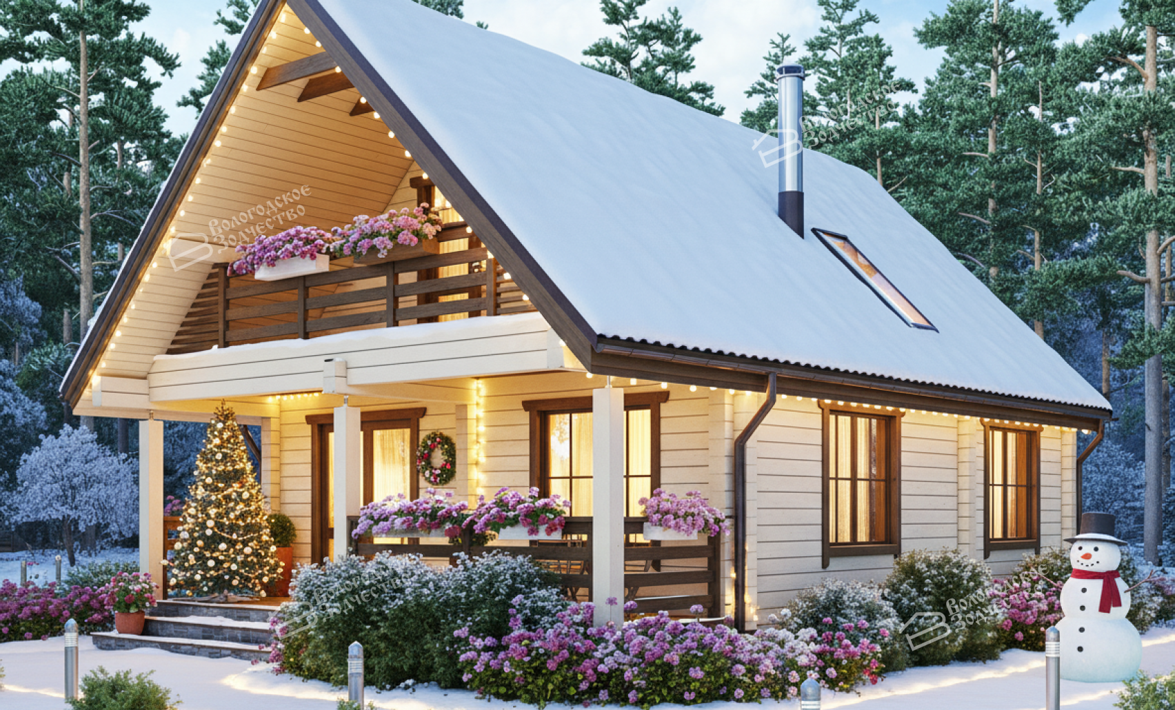 Дом из клееного бруса VZ-427