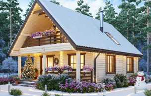 Дом из клееного бруса VZ-427