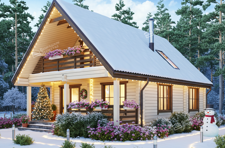 Дом из клееного бруса VZ-427