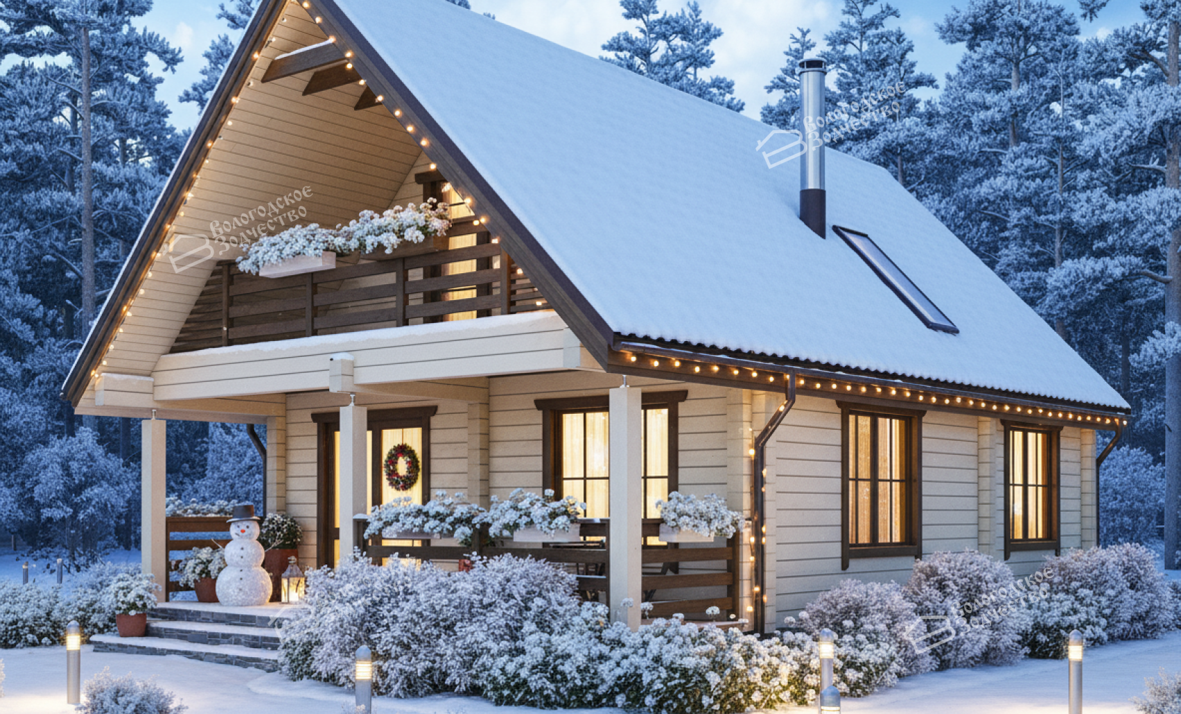 Дом из профилированного бруса VZ-427