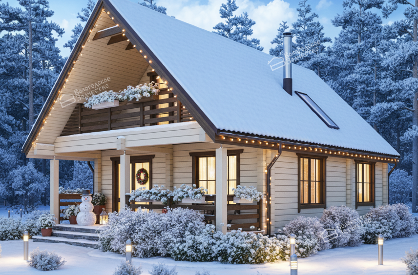 Дом из профилированного бруса VZ-427