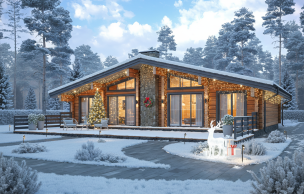 Дом из клееного бруса VZ-430 