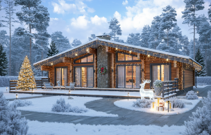 Дом из профилированного бруса VZ-430 