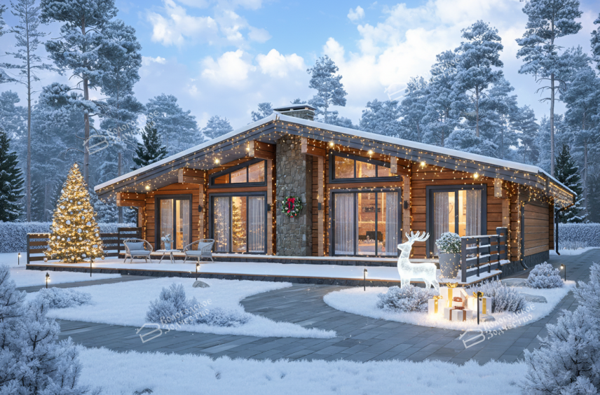 Дом из профилированного бруса VZ-430 