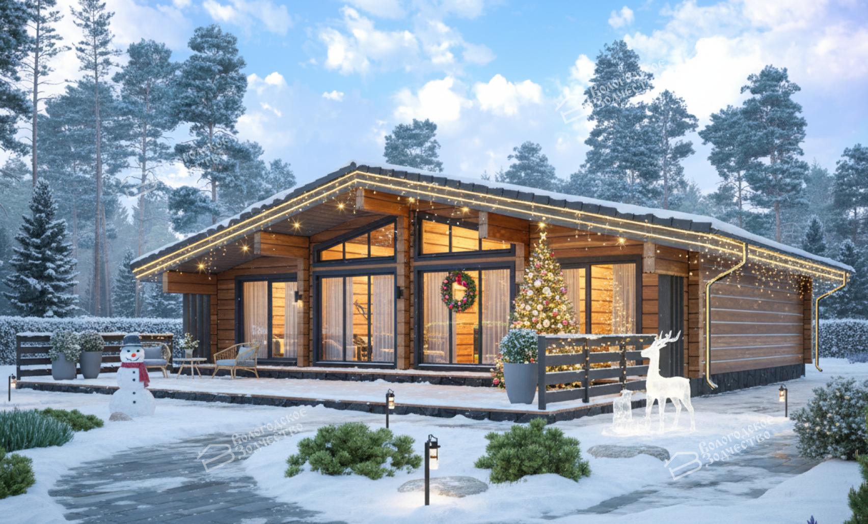 Дом из клееного бруса VZ-431 