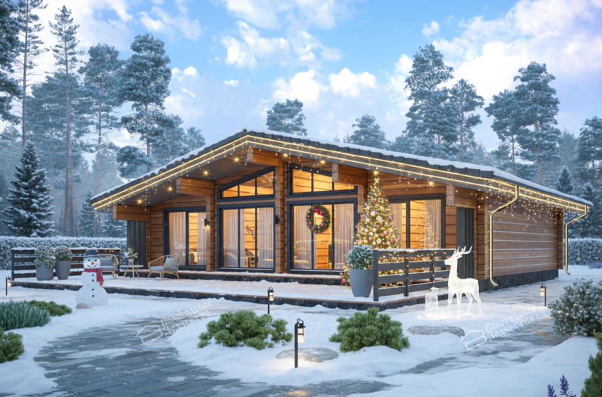 Дом из клееного бруса VZ-431 