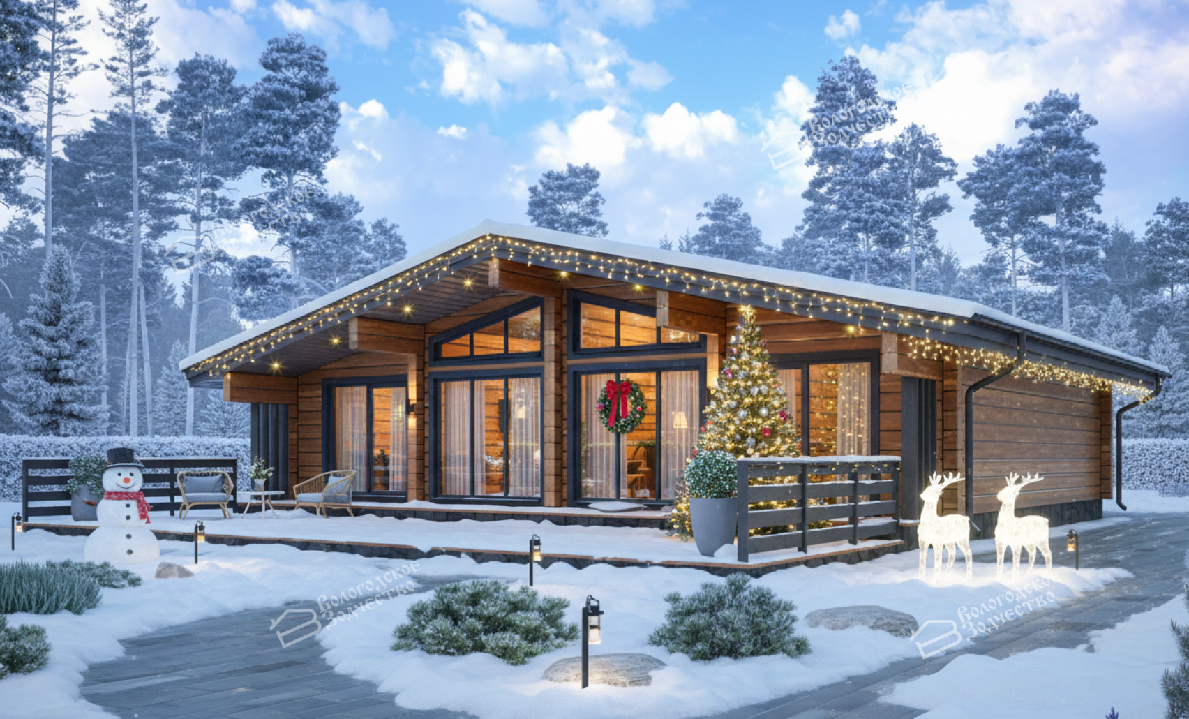 Дом из профилированного бруса VZ-431 