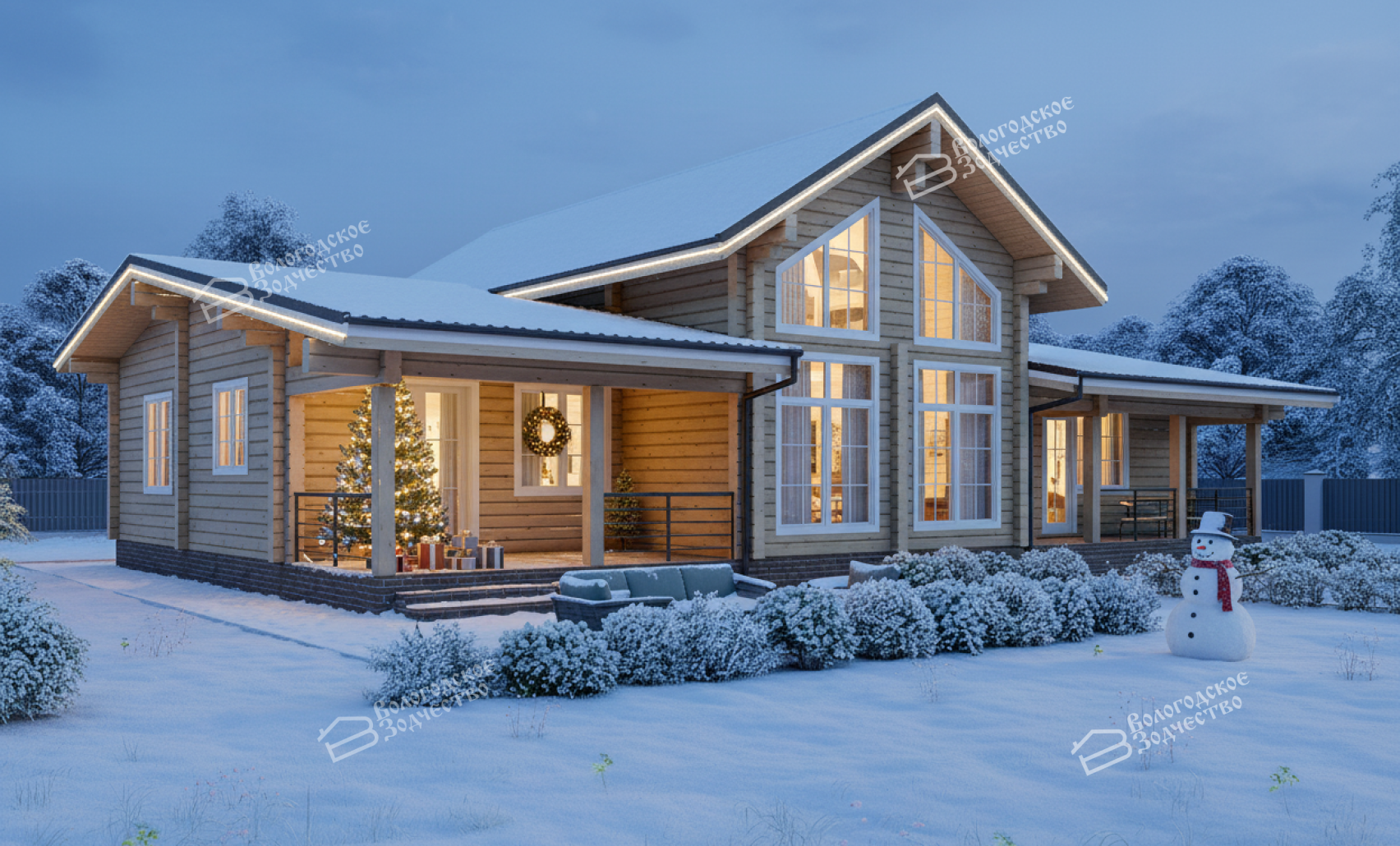 Дом из клееного бруса VZ-462