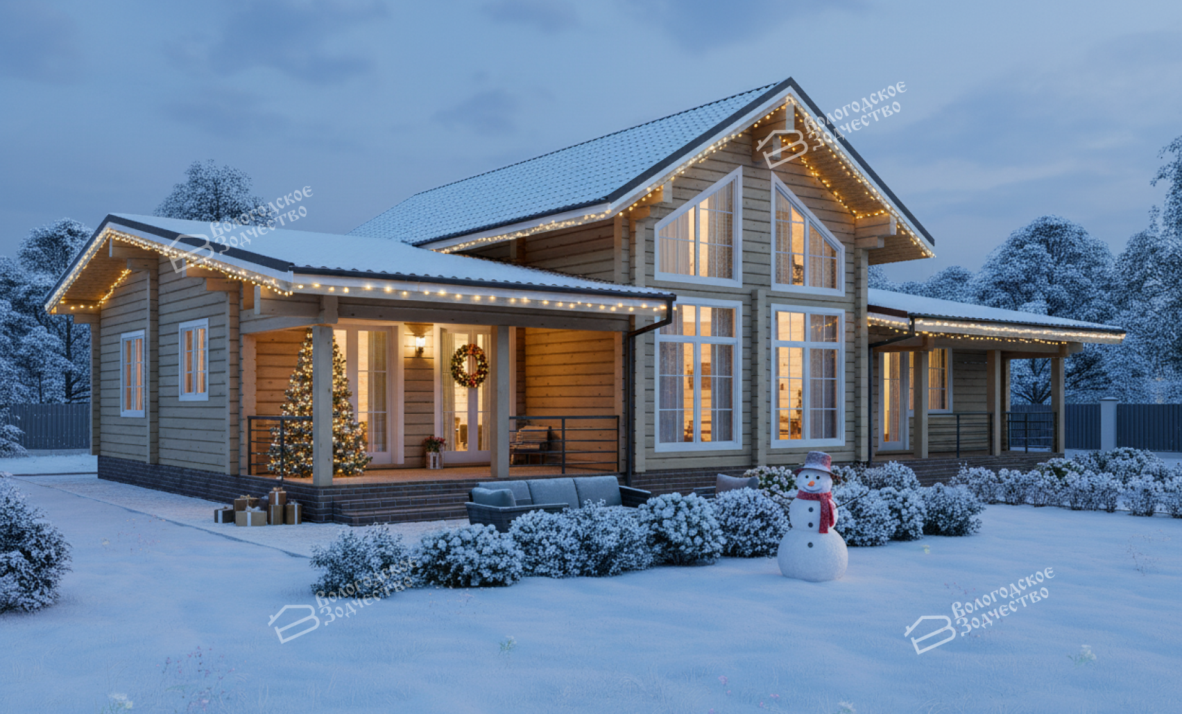 Дом из профилированного бруса VZ-462