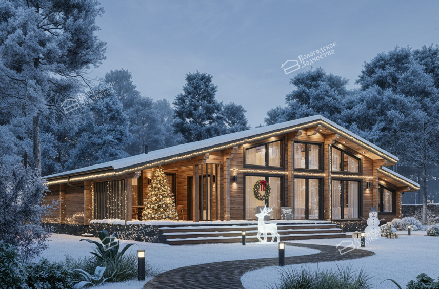 Дом из клееного бруса VZ-463