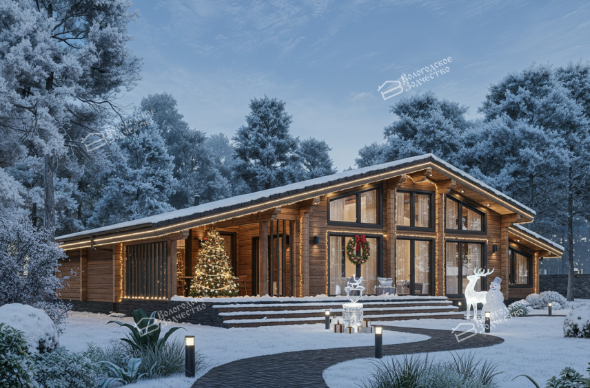 Дом из профилированного бруса VZ-463