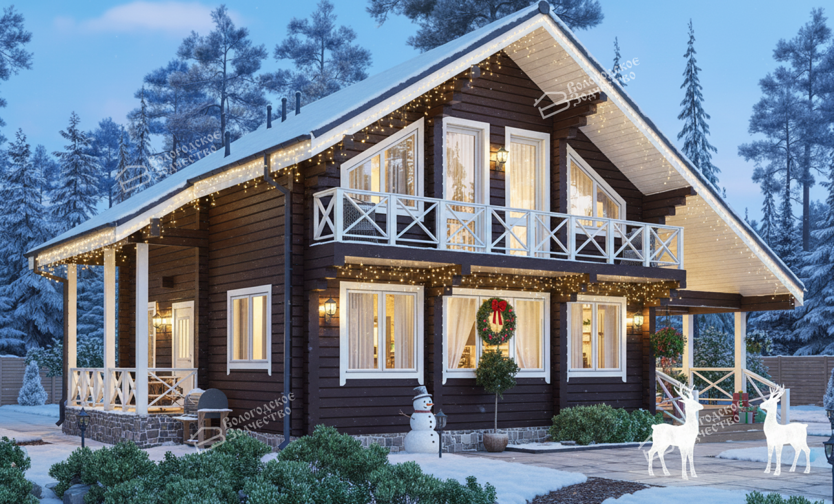 Дом из профилированного бруса VZ-470