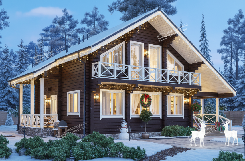 Дом из профилированного бруса VZ-470