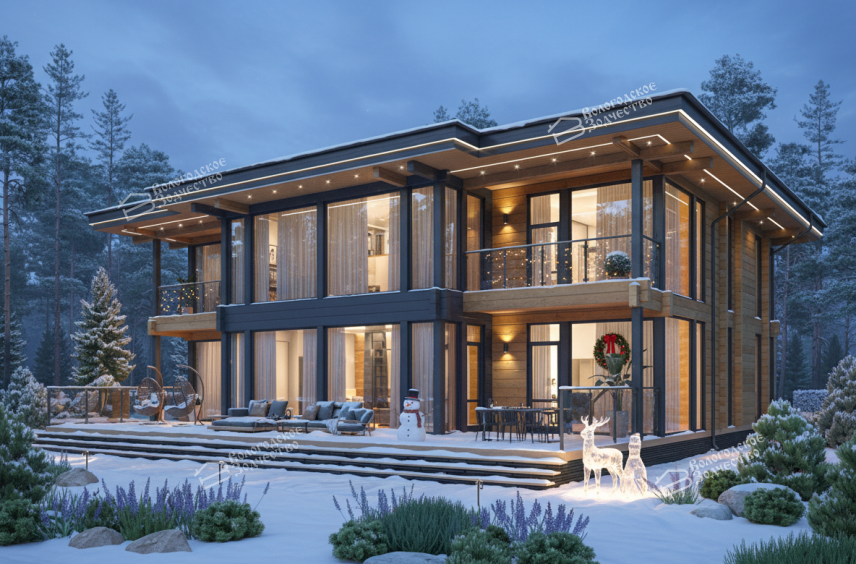 Дом из клееного бруса VZ-472  