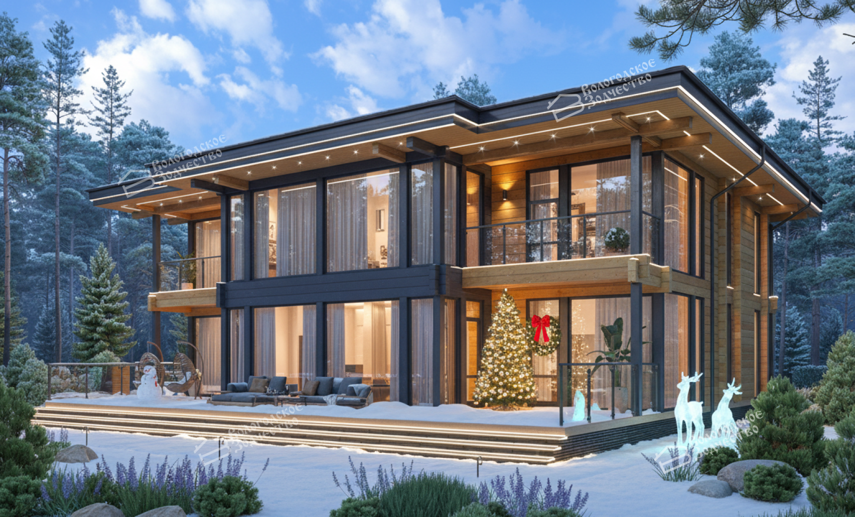 Дом из профилированного бруса VZ-472