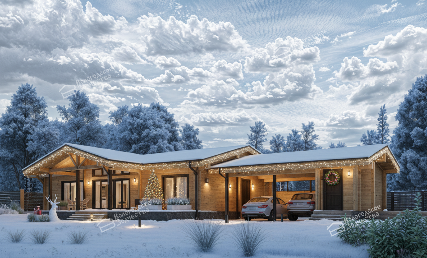 Дом из клееного бруса VZ-473