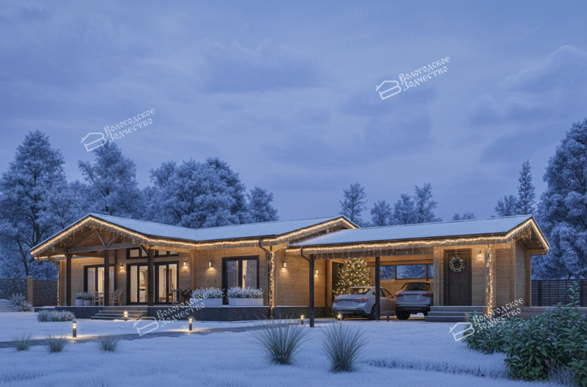 Дом из профилированного бруса VZ-473