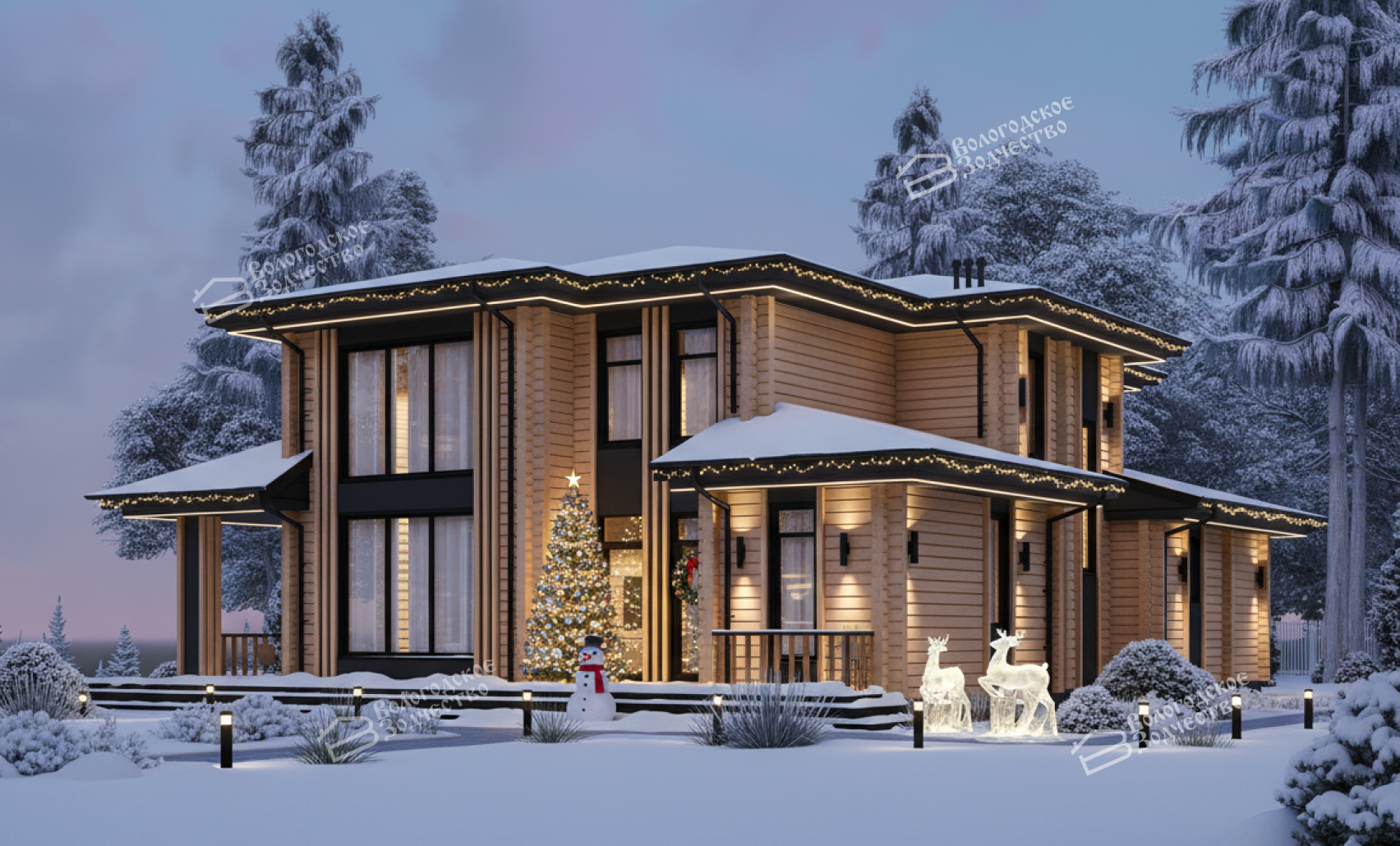 Дом из клееного бруса VZ-474