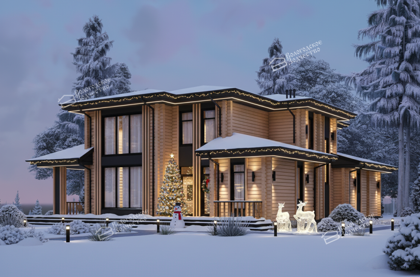 Дом из клееного бруса VZ-474