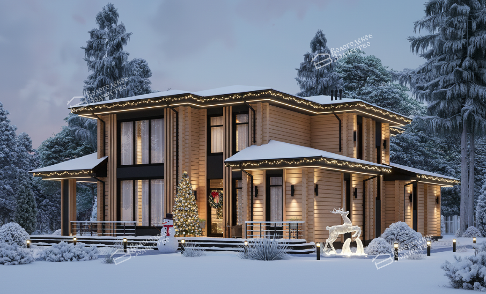 Дом из профилированного бруса VZ-474