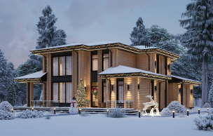 Дом из профилированного бруса VZ-474