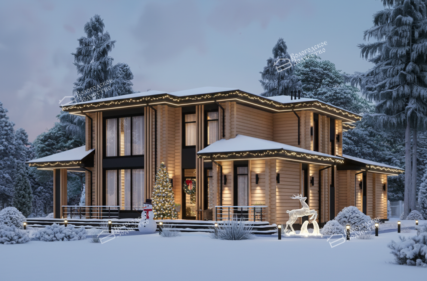 Дом из профилированного бруса VZ-474