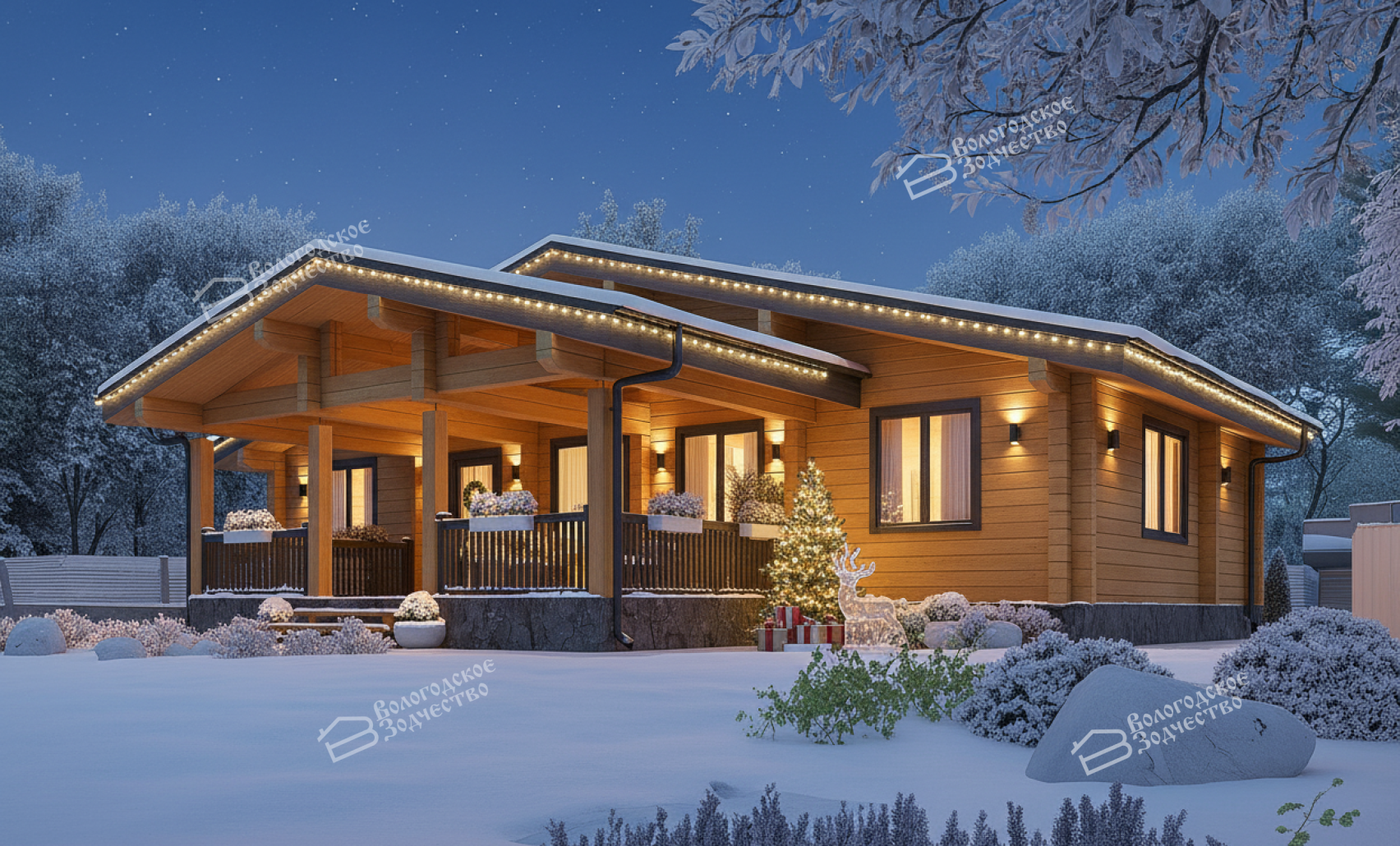 Дом из клееного бруса VZ-475