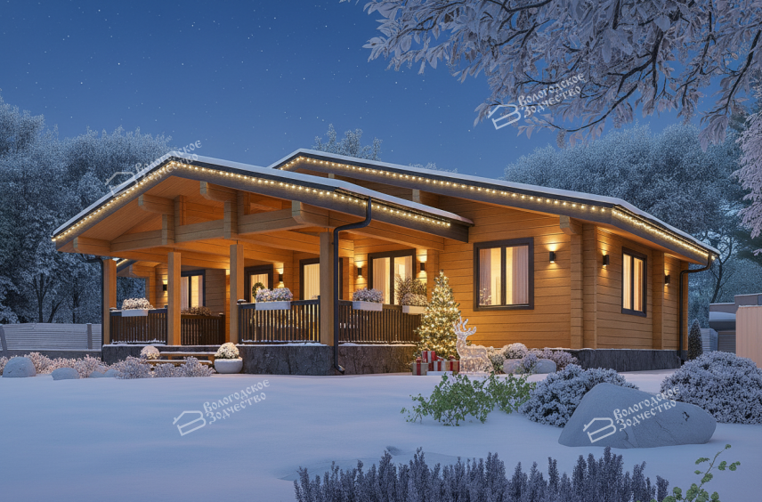 Дом из клееного бруса VZ-475