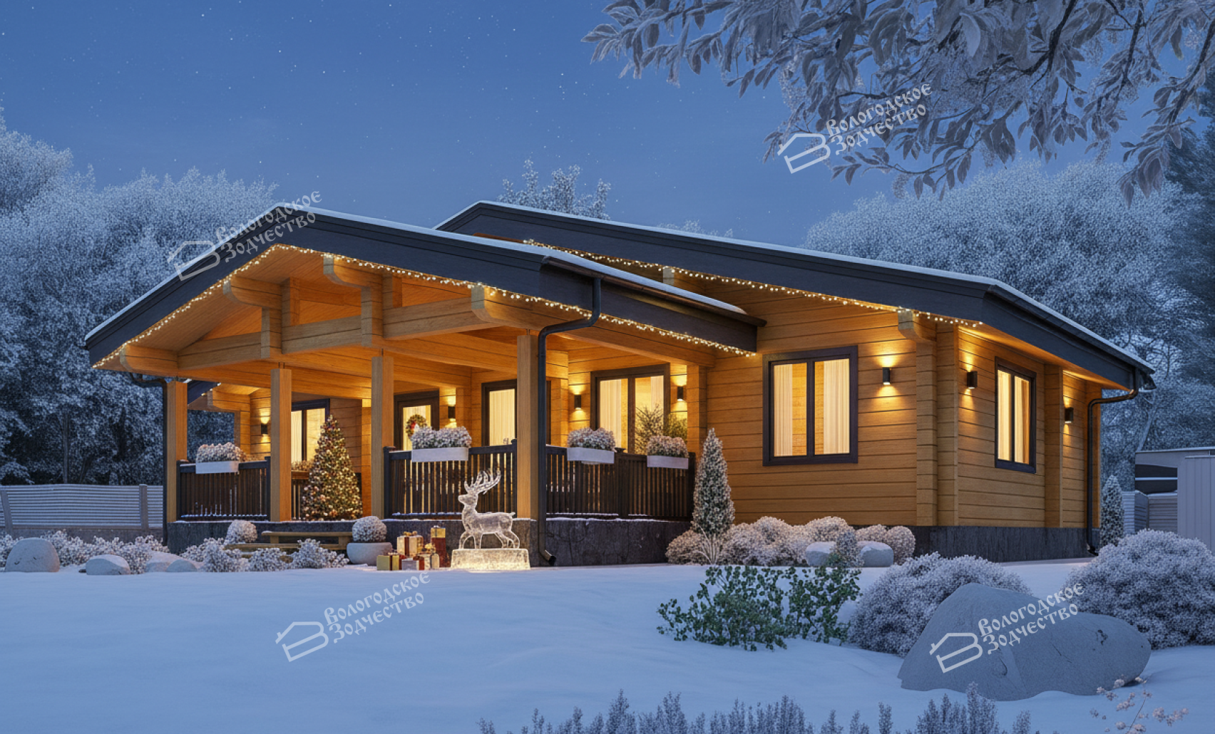 Дом из профилированного бруса VZ-475