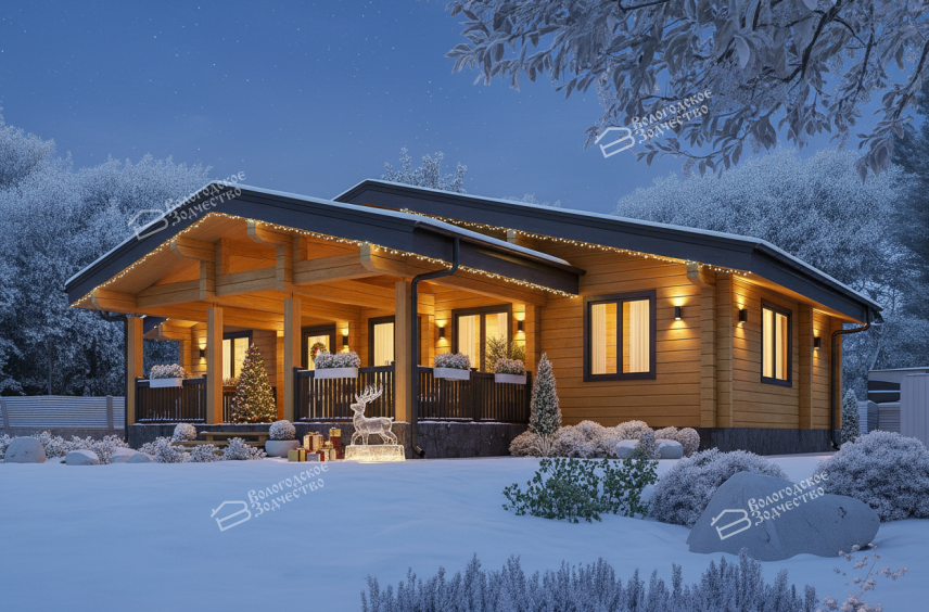 Дом из профилированного бруса VZ-475