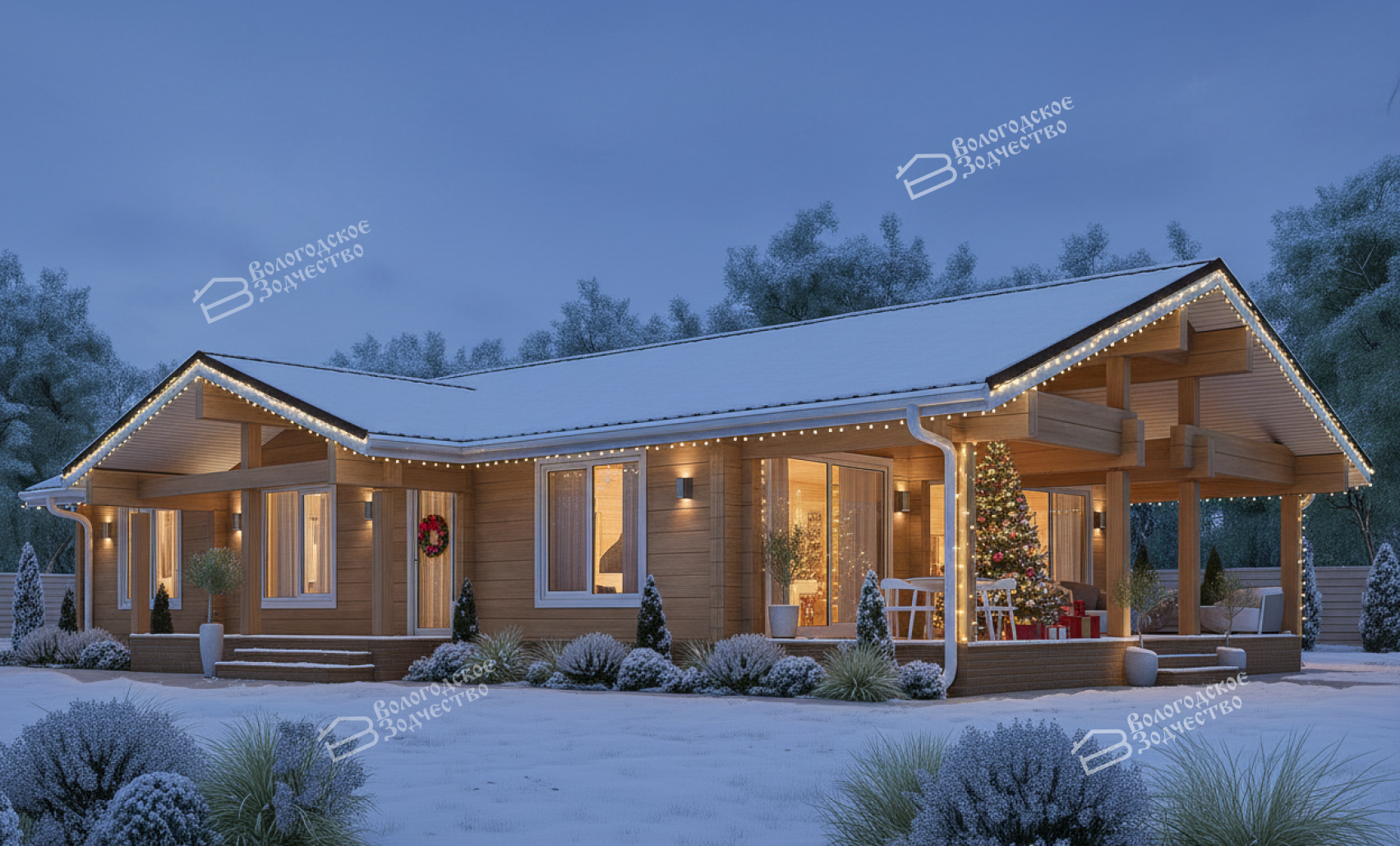 Дом из клееного бруса VZ-476