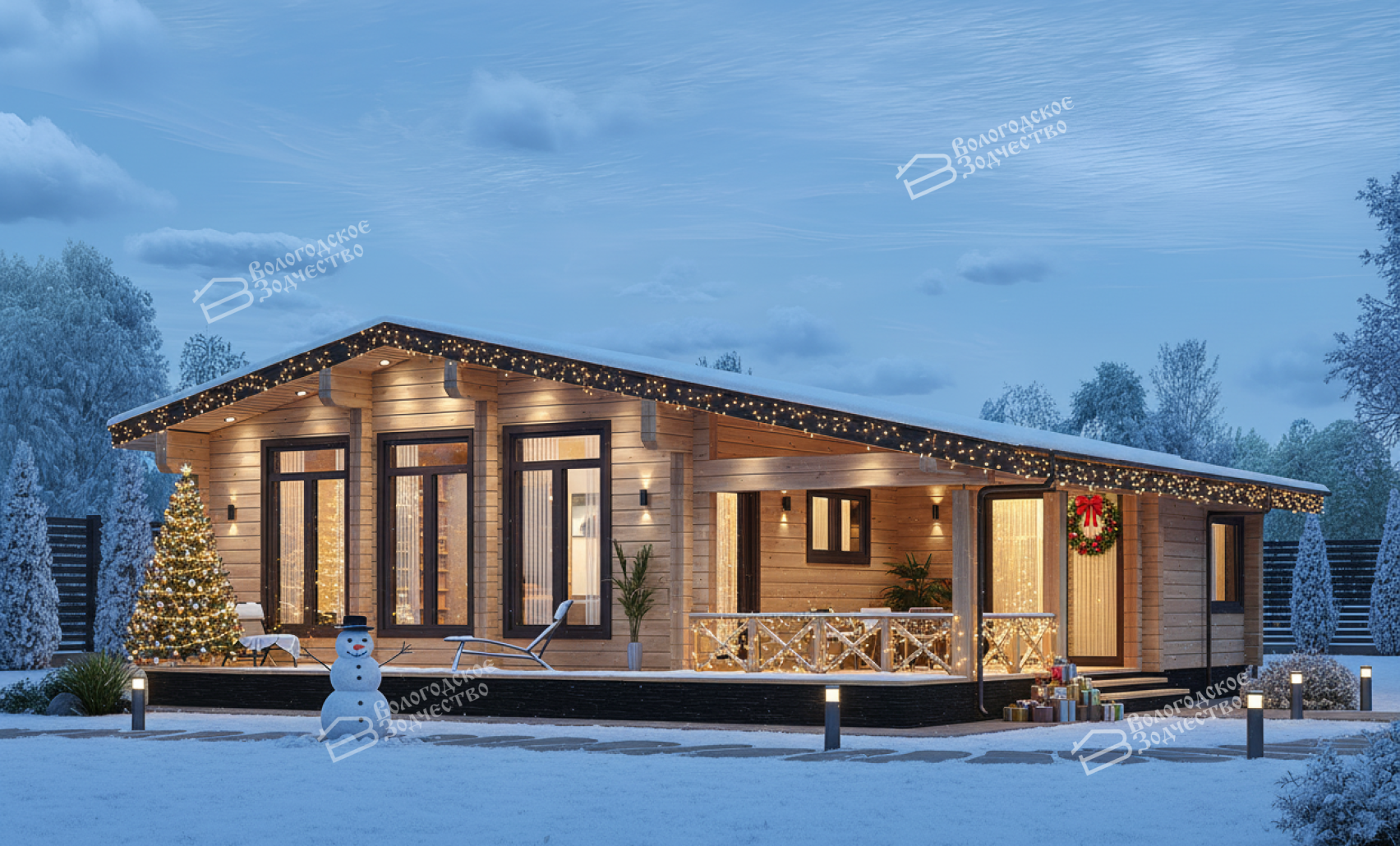 Дом из клееного бруса VZ-477