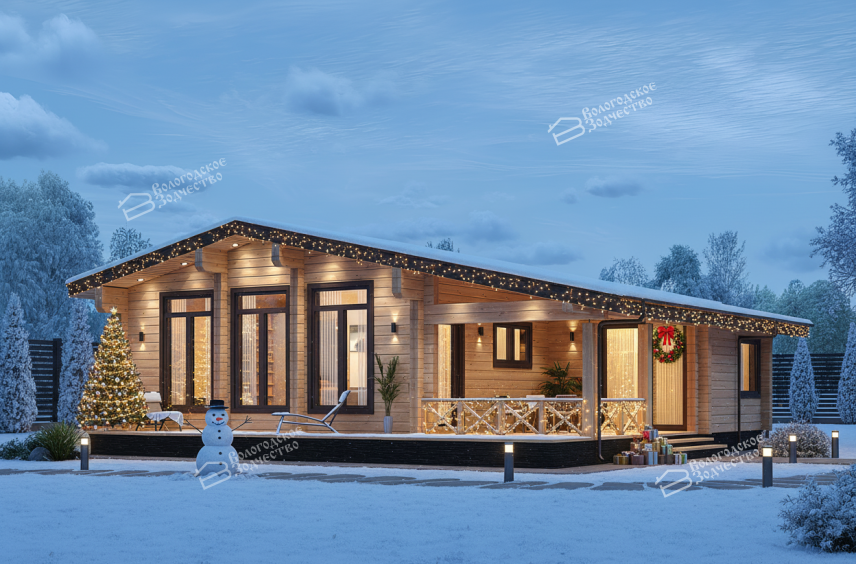 Дом из клееного бруса VZ-477