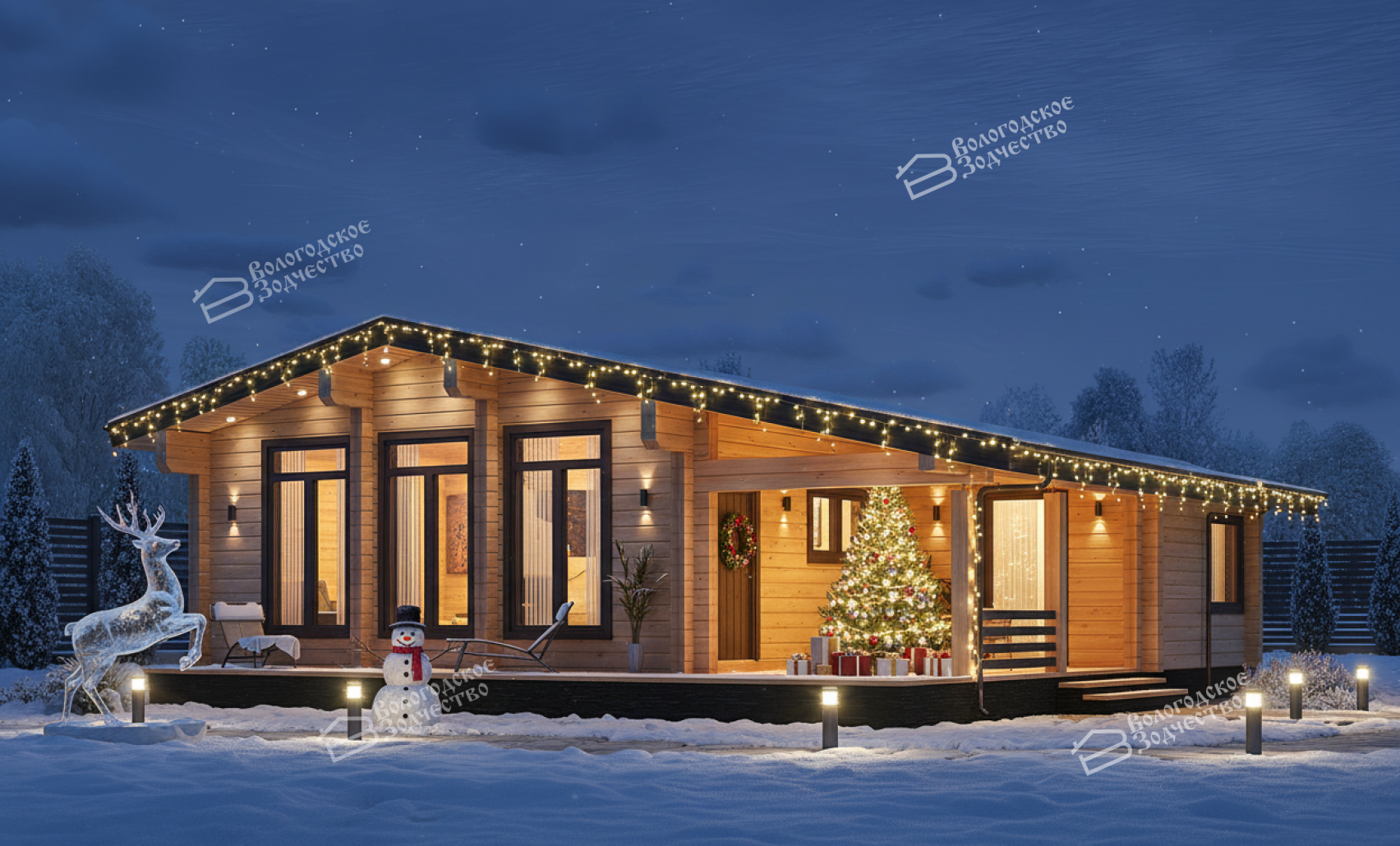 Дом из профилированного бруса VZ-477