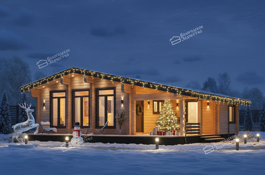Дом из профилированного бруса VZ-477