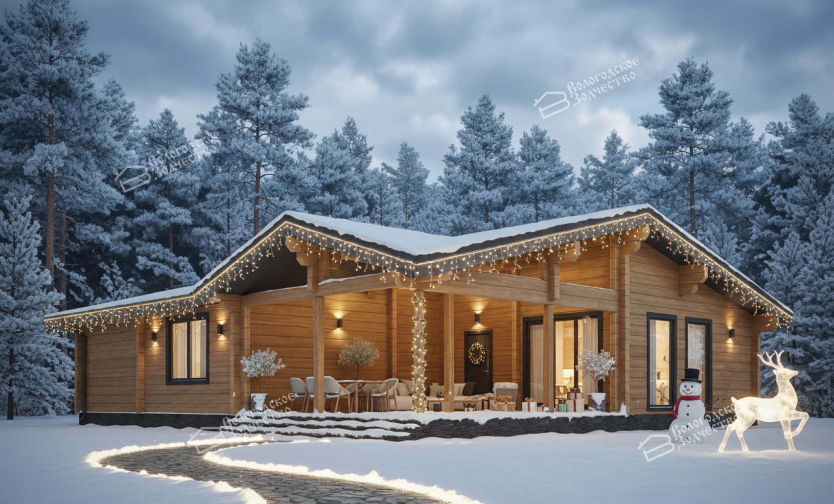 Дом из клееного бруса VZ-478
