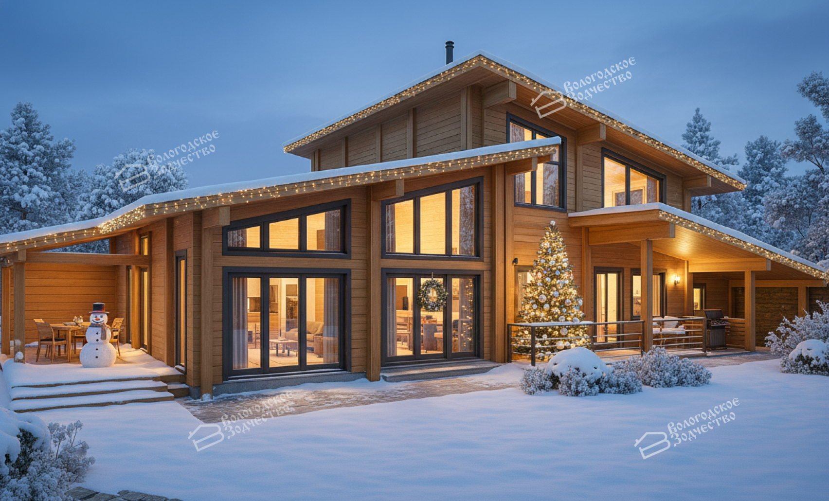 Дом из клееного бруса VZ-491  