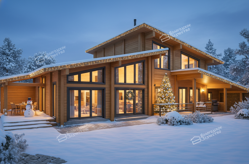 Дом из клееного бруса VZ-491  