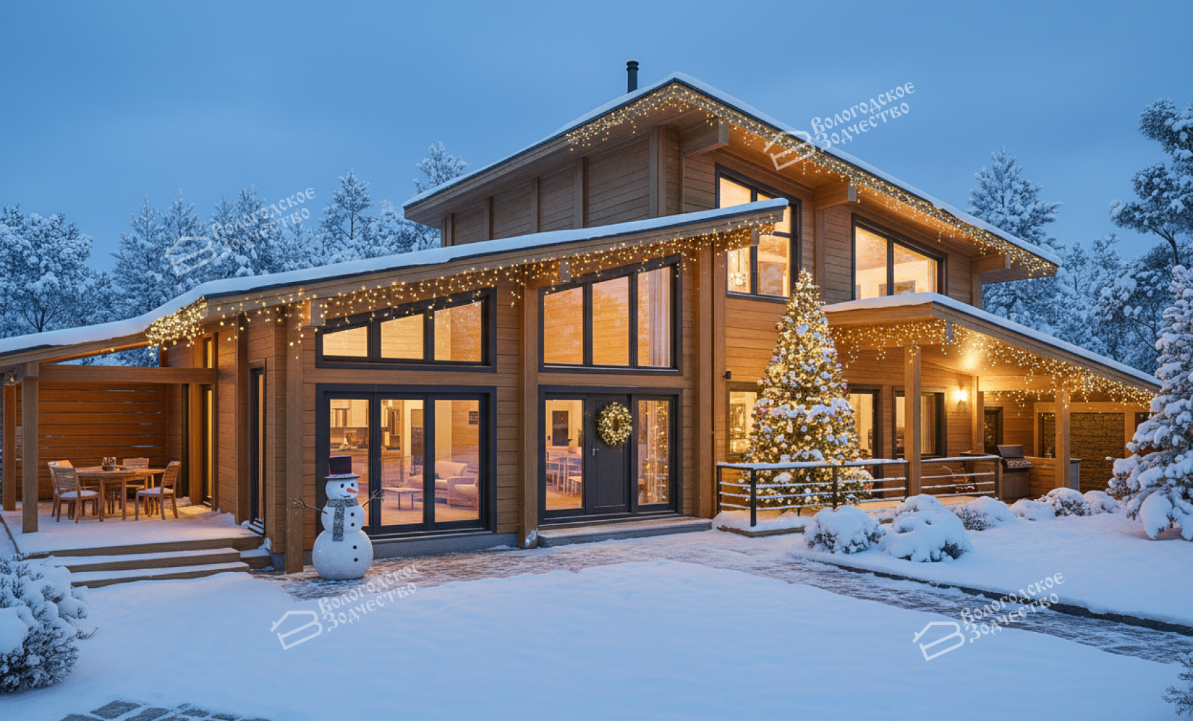 Дом из профилированного бруса VZ-491  