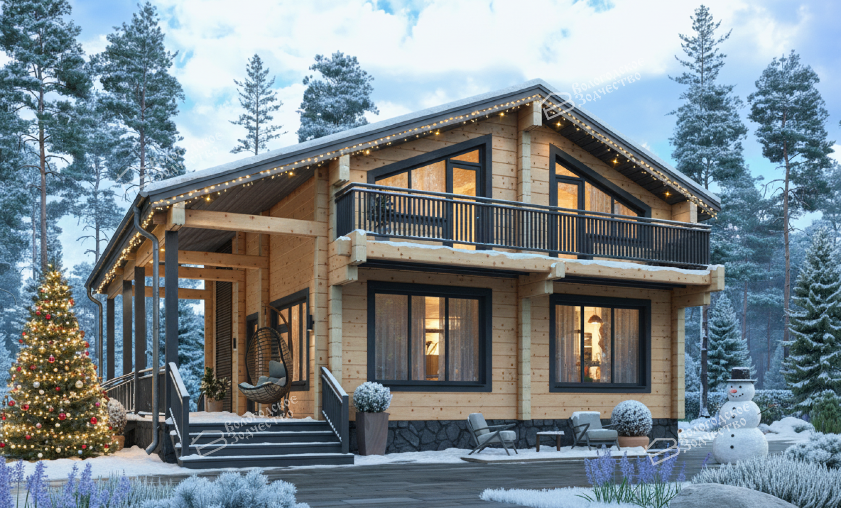 Дом из профилированного бруса VZ-493